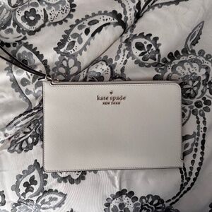 Kate Spade White Wristlet
